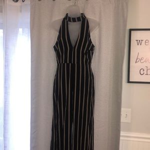 Stripped Jumpsuit